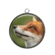 Pendentif Cabochon Argent - renard