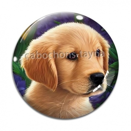 Cabochon Verre - chien