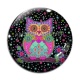 Cabochon Verre - chouette
