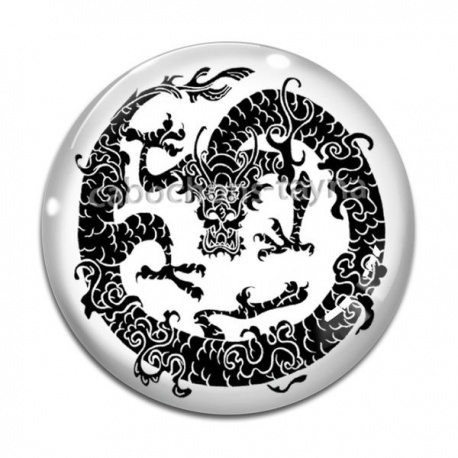 Cabochon Verre - dragon