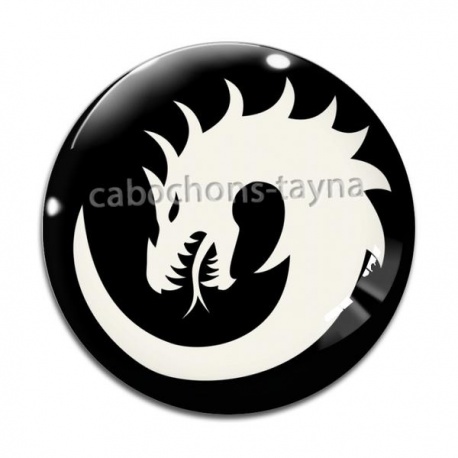 Cabochon Verre - dragon