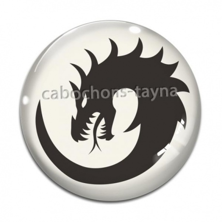 Cabochon Verre - dragon