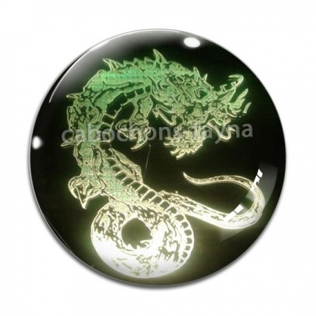 Cabochon Verre - dragon