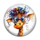 Cabochon Verre - girafe