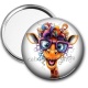Miroir de poche - girafe