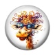 Cabochon Résine - girafe