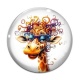 Cabochon Verre - girafe