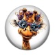 Cabochon Résine - girafe