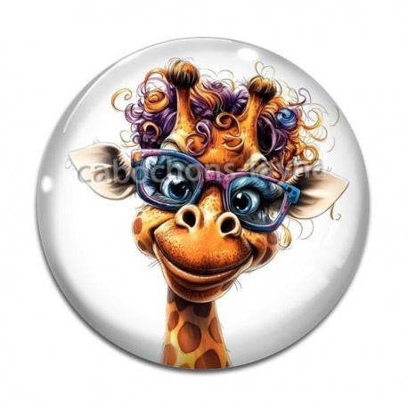 Cabochon Verre - girafe