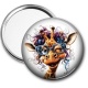 Miroir de poche - girafe