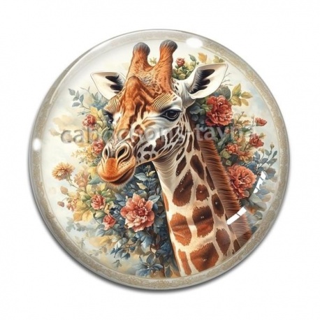 Cabochon Verre - girafe