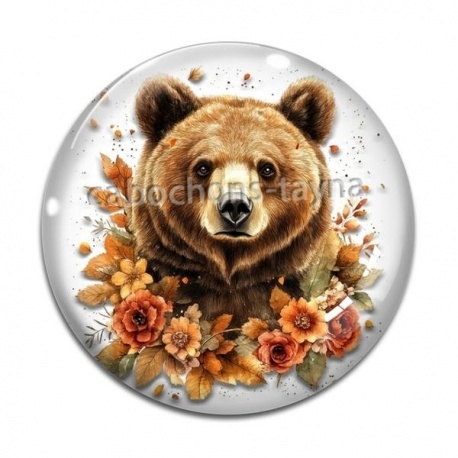 Cabochon Verre - ours