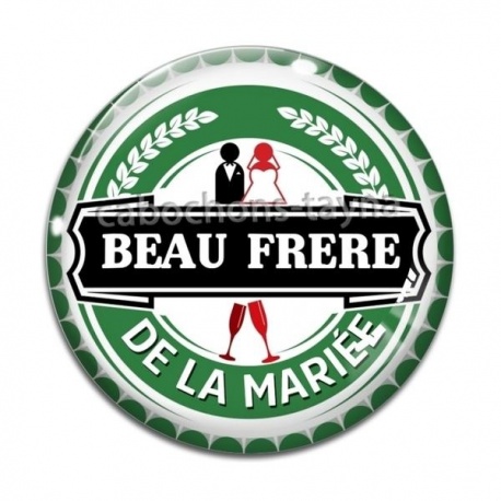 Cabochon Verre - beau frère de la mariée