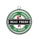 Pendentif Cabochon Argent - beau frère du marié