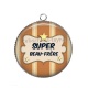 Pendentif Cabochon Argent - super beau frère