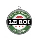 Pendentif Cabochon Argent - beau frère le roi de l'apéro