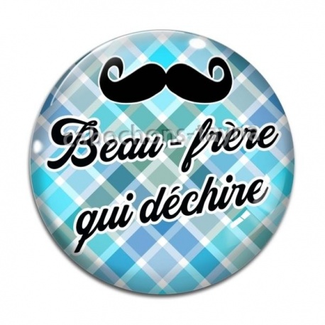 Cabochon Verre - beau frère qui déchire