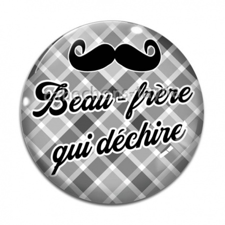 Cabochon Verre - beau frère qui déchire