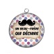 Pendentif Cabochon Argent - un beau frère qui déchire