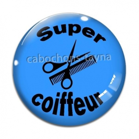 Cabochon Verre - super coiffeur