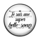 Cabochon Résine - je suis une super belle soeur