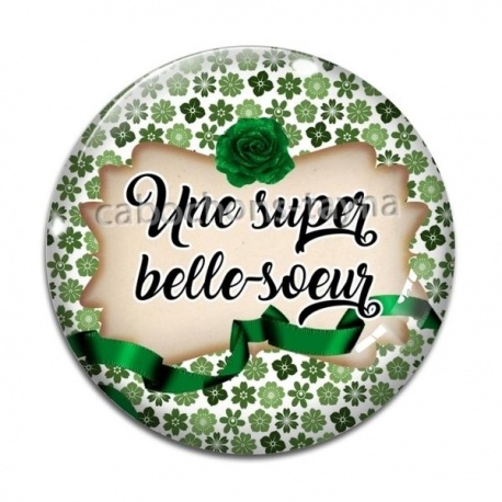 Cabochon Verre - une super belle soeur