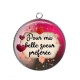 Pendentif Cabochon Argent - pour ma belle soeur préférée