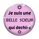 Cabochon Verre - je suis belle soeur qui déchire