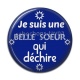 Cabochon Résine - je suis belle soeur qui déchire