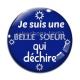 Cabochon Verre - je suis belle soeur qui déchire