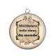 Pendentif Cabochon Argent - meilleure belle soeur du monde