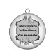 Pendentif Cabochon Argent - meilleure belle soeur du monde