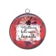 Pendentif Cabochon Argent - meilleure belle soeur du monde