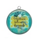 Pendentif Cabochon Argent - meilleure belle soeur du monde