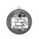Pendentif Cabochon Argent - meilleure belle soeur du monde