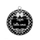 Pendentif Cabochon Argent - super belle soeur