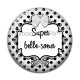 Cabochon Résine - super belle soeur