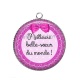Pendentif Cabochon Argent - meilleure belle soeur du monde