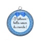 Pendentif Cabochon Argent - meilleure belle soeur du monde