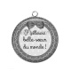 Pendentif Cabochon Argent - meilleure belle soeur du monde