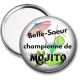 Miroir de poche - belle soeur championne de mojito