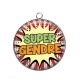 Pendentif Cabochon Argent - super gendre