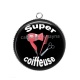 Pendentif Cabochon Argent - super coiffeuse