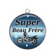 Pendentif Cabochon Argent - super beau frère