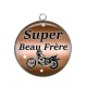 Pendentif Cabochon Argent - super beau frère