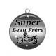 Pendentif Cabochon Argent - super beau frère