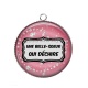 Pendentif Cabochon Argent - une belle soeur qui déchire