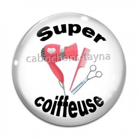 Cabochon Verre - super coiffeuse