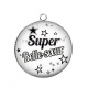 Pendentif Cabochon Argent - super belle soeur