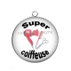 Pendentif Cabochon Argent - super coiffeuse